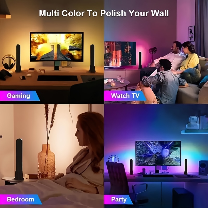 1pc Computer Desktop Decorativ - Rgb Desk Lamp Smart avaliação e preço