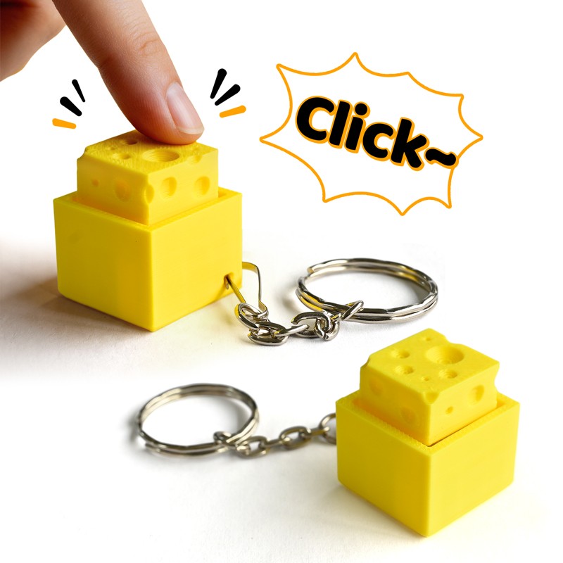3D Printed Cheesy Key Fidget C - Electronics Latest Gadgets avaliação e preço