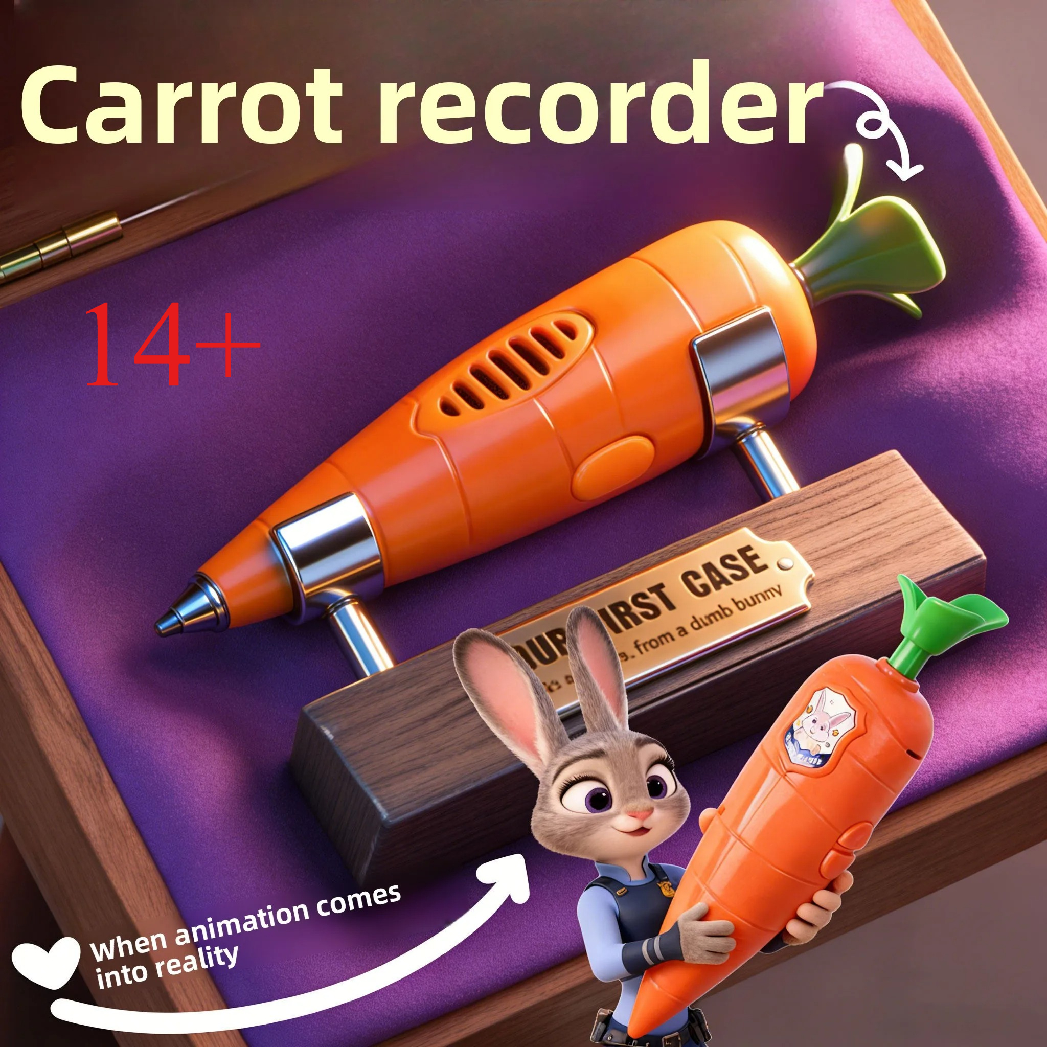 Judy & Nick Carrot Voice Recor - Voice Recorder Pen avaliação e preço