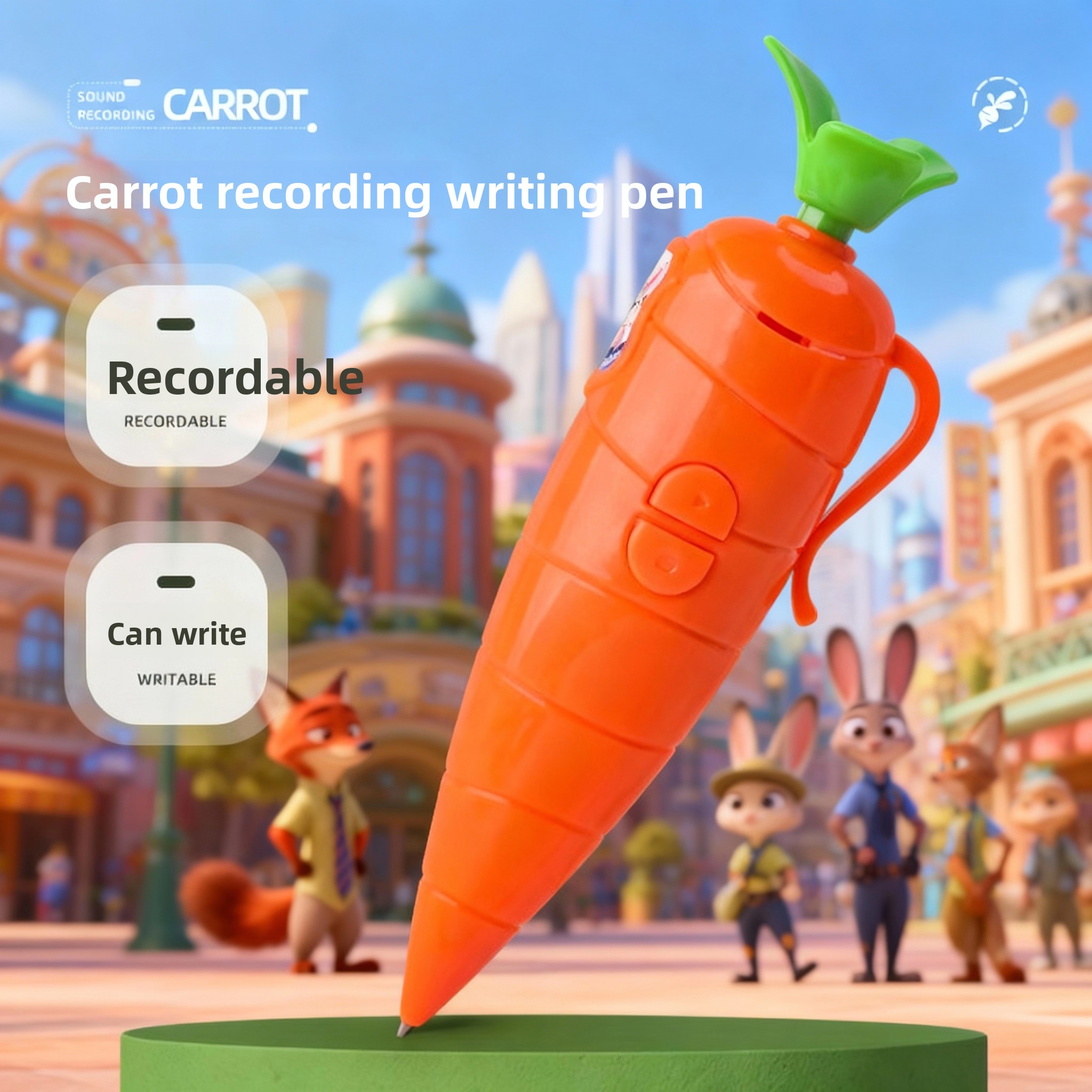 Judy & Nick Carrot Voice Recor - Voice Recorder Pen avaliação e preço