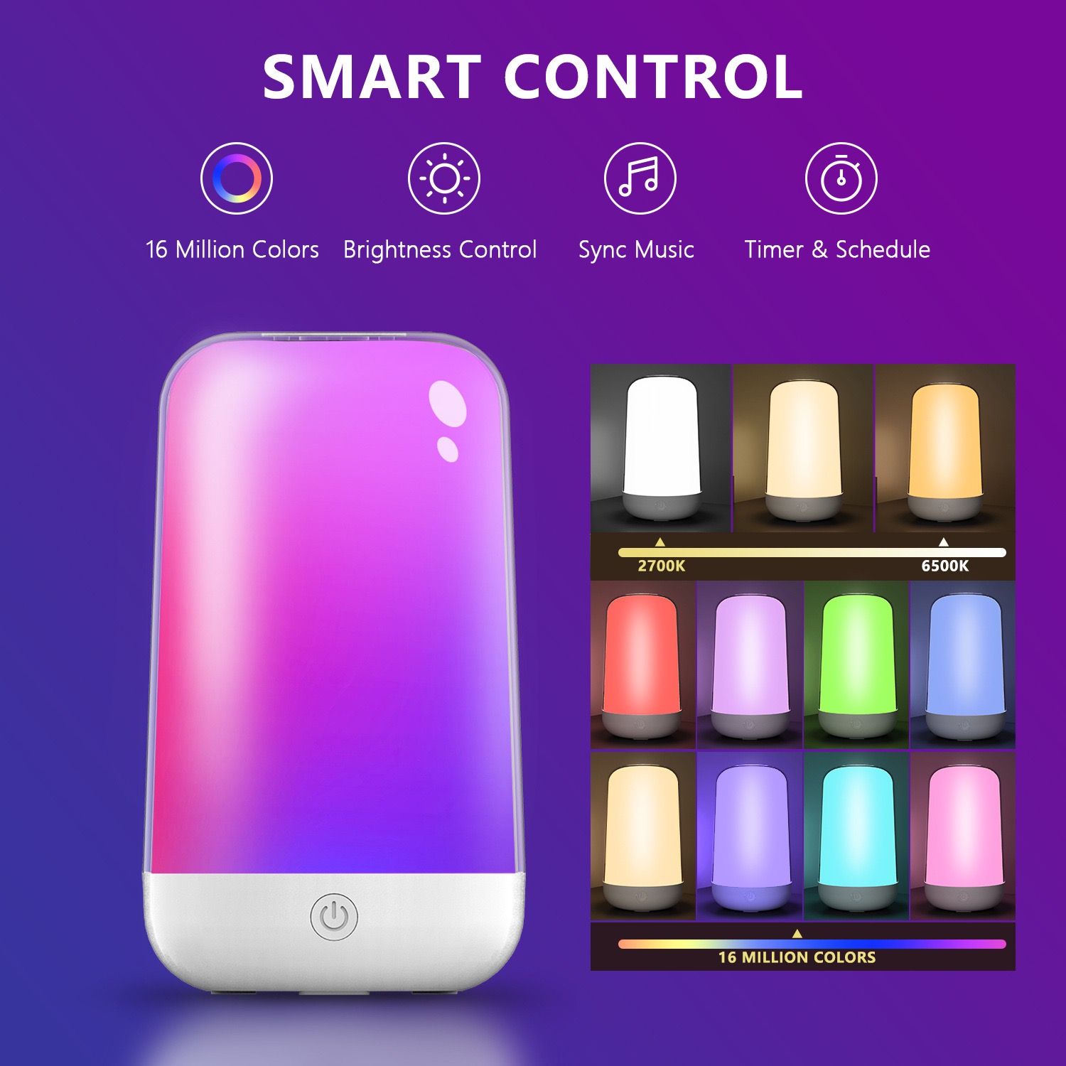 Smart Touch Table Lamp Works w - Rgb Desk Lamp Smart avaliação e preço