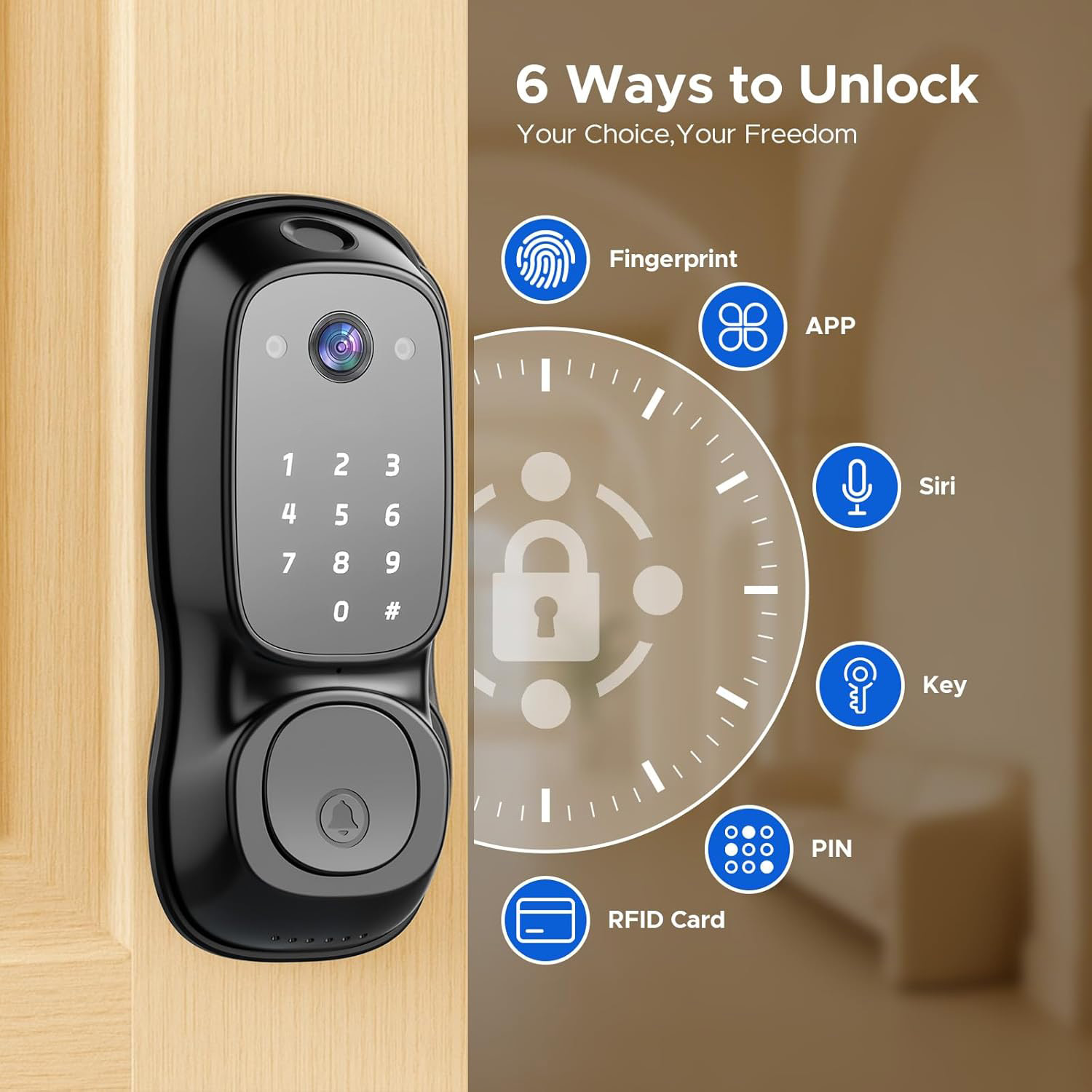 Tuya Wifi Smart Door Lock ‎Cam - Electronics & Gadgets Starting With T avaliação e preço