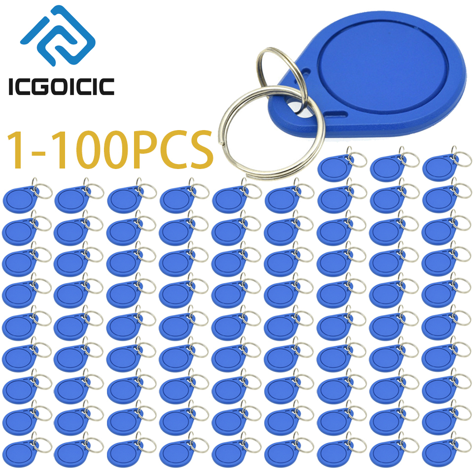 1-100pcs 13.56MHz RFID IC Key  - Nfc Tag Programmable avaliação e preço
