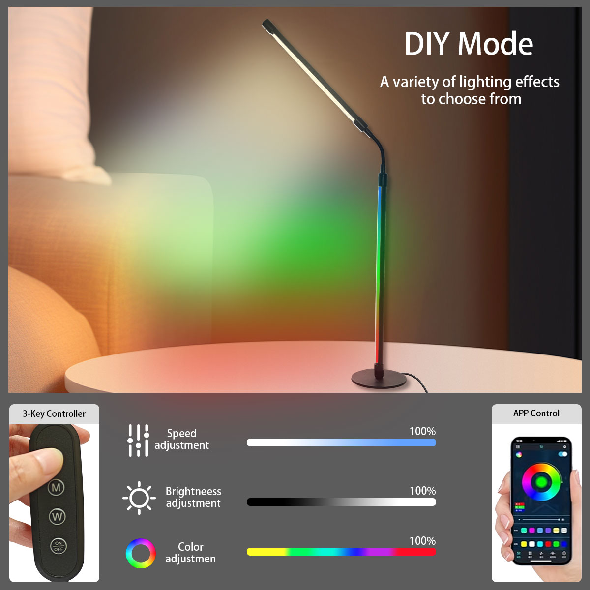 Smart Rgb Color-Changing Led D - Rgb Desk Lamp Smart avaliação e preço