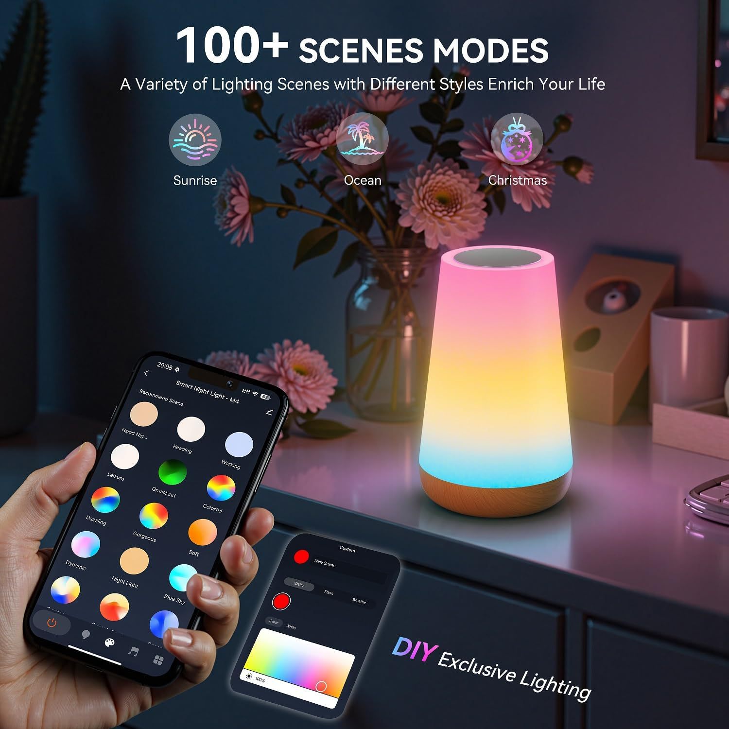 USB Rechargeable Tuya WiFi Sma - Rgb Desk Lamp Smart avaliação e preço