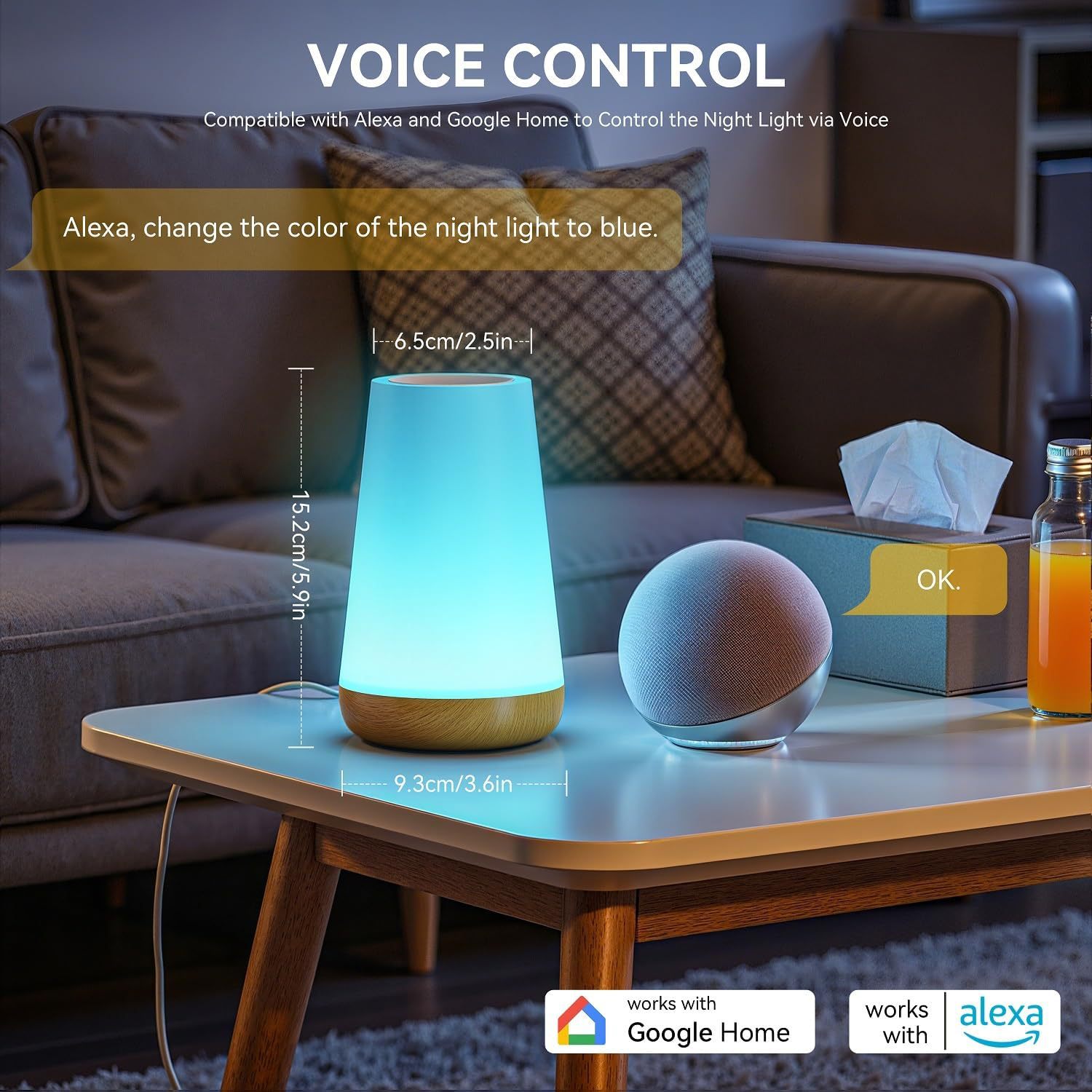 USB Rechargeable Tuya WiFi Sma - Rgb Desk Lamp Smart avaliação e preço
