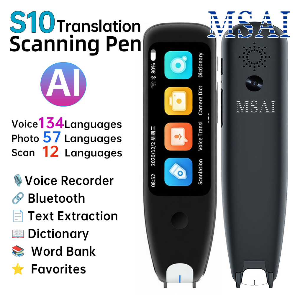 MSAI S10 Smart Scan Translator - Voice Recorder Pen avaliação e preço