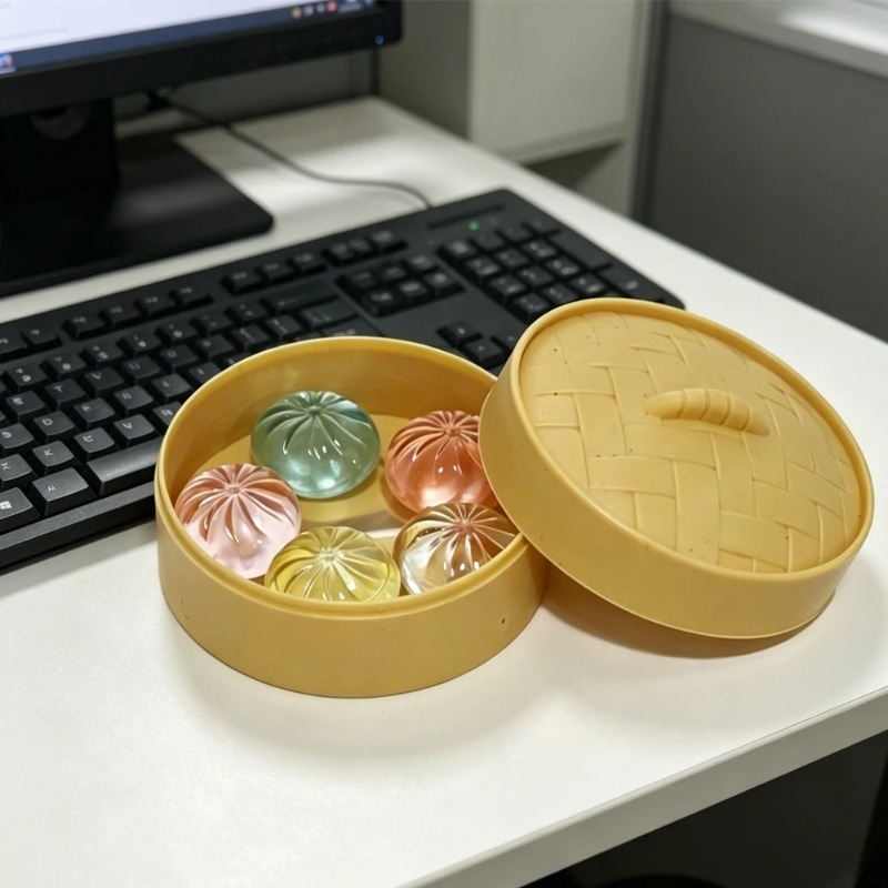 5Pcs Mini Dumplings with Steam - Electronics Latest Gadgets avaliação e preço