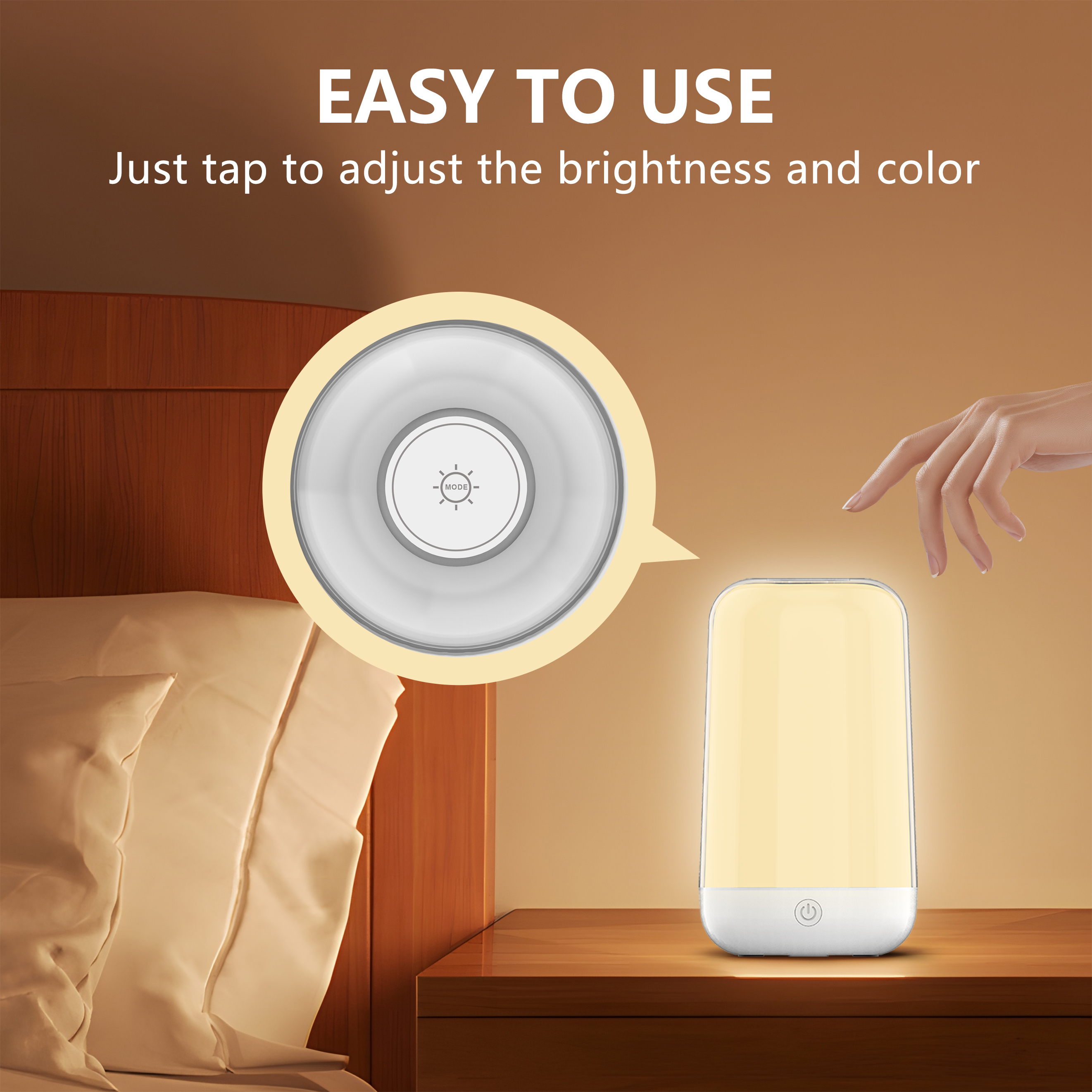 Smart Touch Bedside Table Lamp - Rgb Desk Lamp Smart avaliação e preço