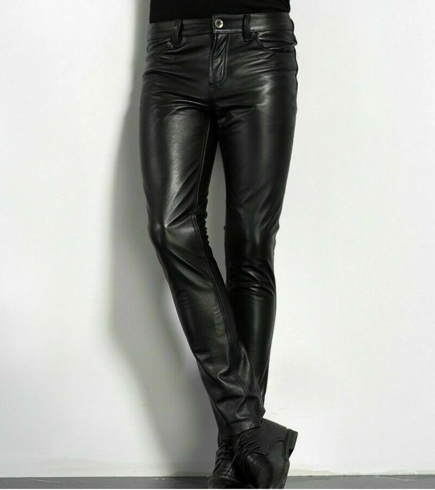 Choice PU Leather Pants Men's  - Smart Pen Digital avaliação e preço