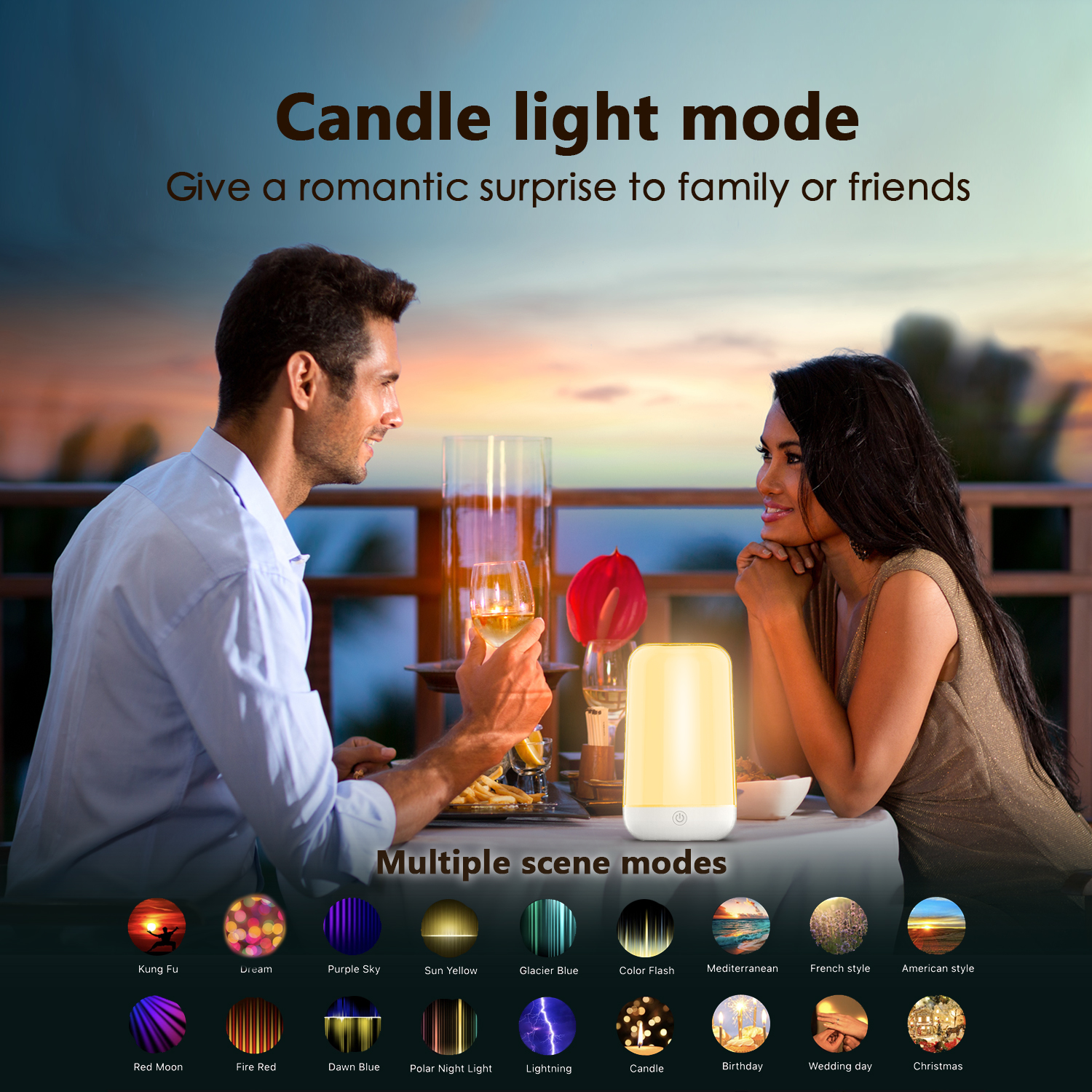 Smart Touch LED Night Light RG - Rgb Desk Lamp Smart avaliação e preço