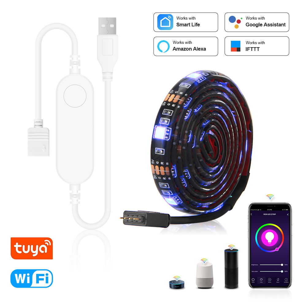 USB LED Strip DC 5V 50CM 1M 2M - Rgb Desk Lamp Smart avaliação e preço