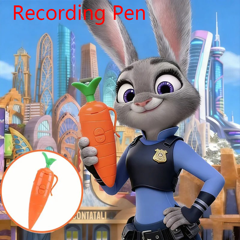 1-10pcs Zootopia Carrot Voice  - Voice Recorder Pen avaliação e preço