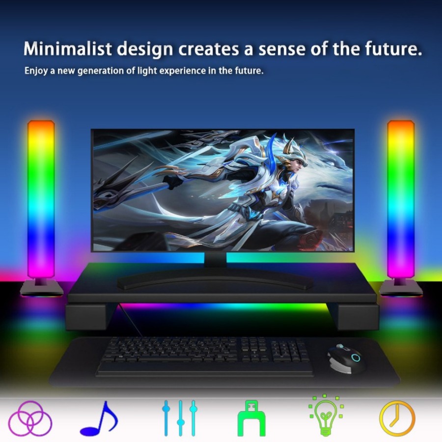 Smart Tuya RGB Gaming Atmosphe - Rgb Desk Lamp Smart avaliação e preço