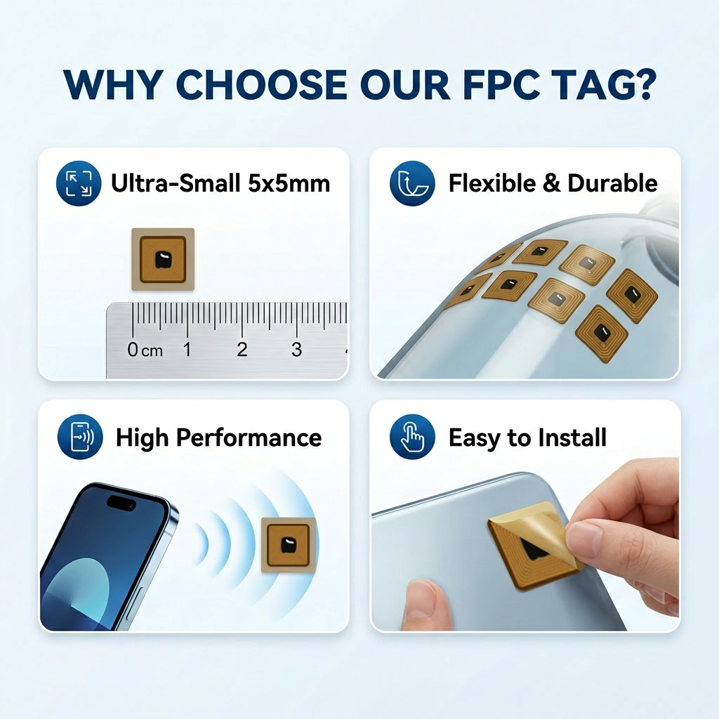 Mini NTAG213 NFC Sticker 5*5mm - Nfc Tag Programmable avaliação e preço