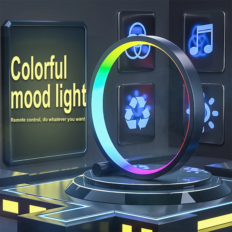 Smart WiFi RGB Music Rhythm Am - Rgb Desk Lamp Smart avaliação e preço