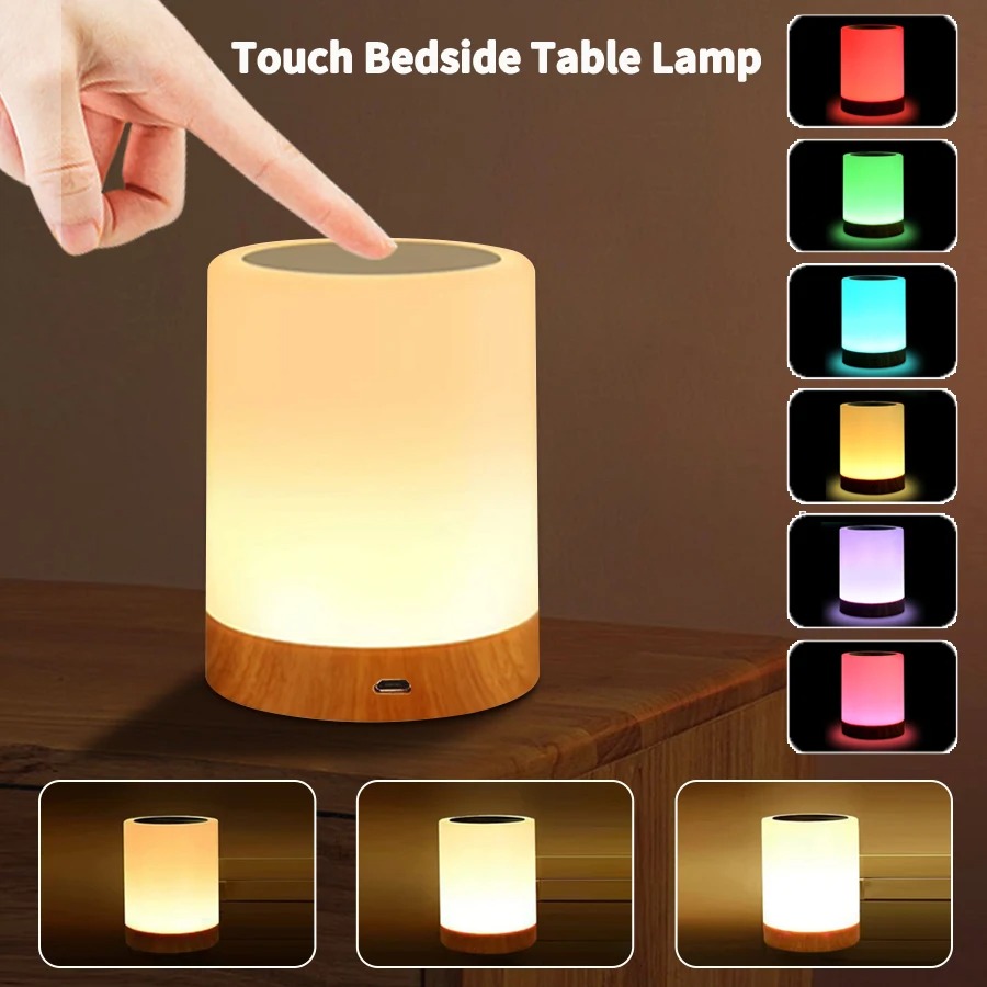 16 Colors Smart Touch Bedside  - Rgb Desk Lamp Smart avaliação e preço