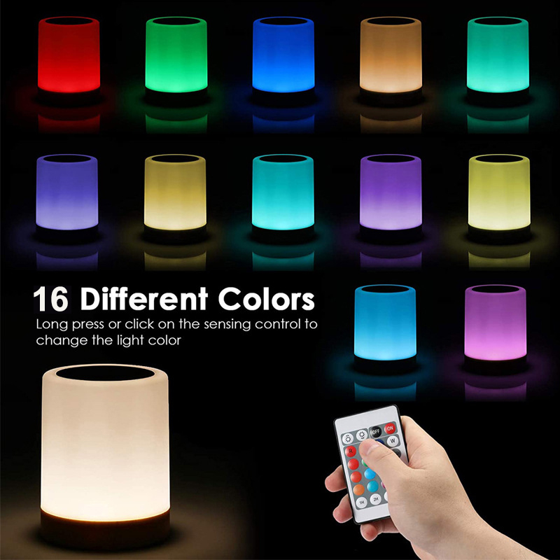 16 Colors Smart Touch Bedside  - Rgb Desk Lamp Smart avaliação e preço